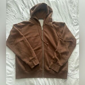 Brandy Melville Brown Zip Up